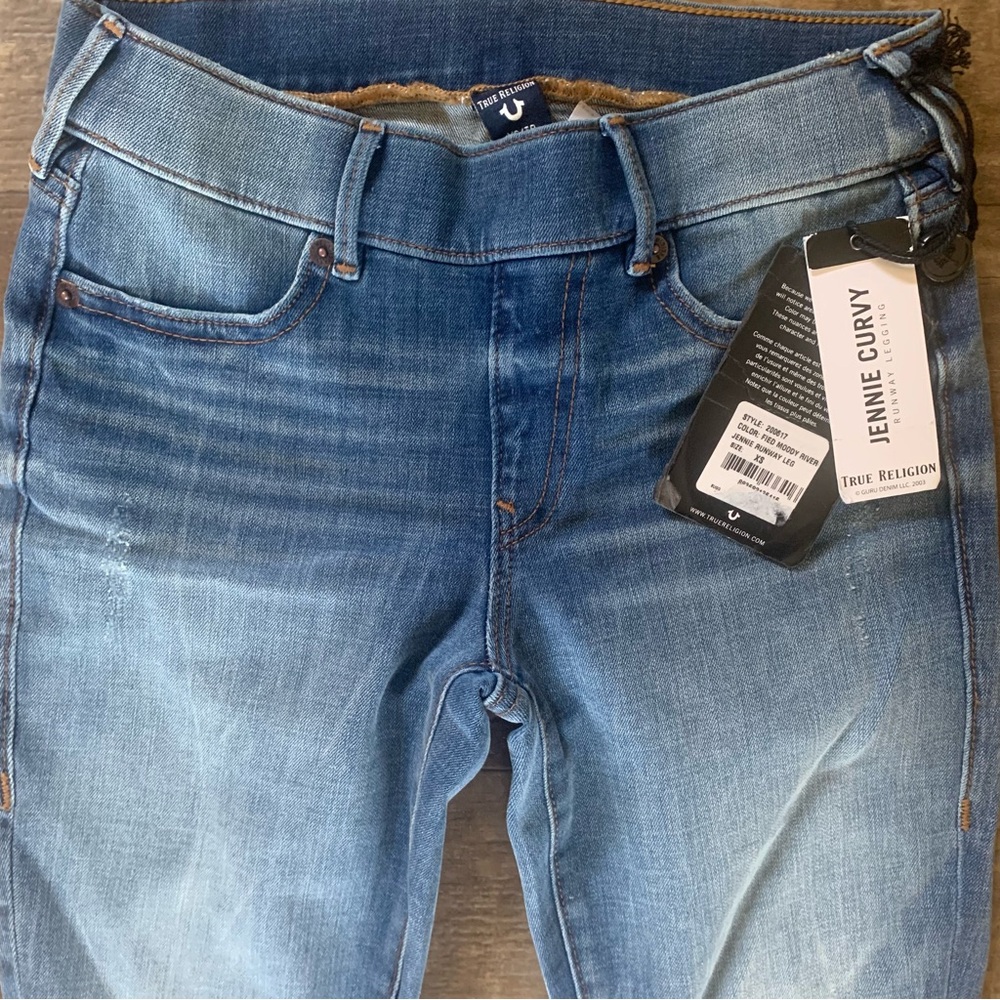 True Religion pull on jeggings Jenny Curvy - Picture 5 of 11